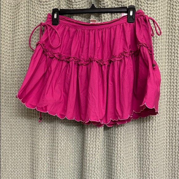 Maeve Pink Ruffle Mini Skirt - Picture 5 of 6